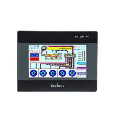 Coolmay Oem Odm Logo Automatisation industrielle 12v 12v 24v Ac Dc relais 24mt numérique Plc HMI intégré Combo
